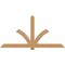 Ekena Millwork Redmond Smooth Timber Gable Bracket, Western Red Cedar, 96"W x 48"H x 3 1/2"D x 5 1/2"F, 12/12 Pitch GBW096X48X0406RED00SWR - alternate 1